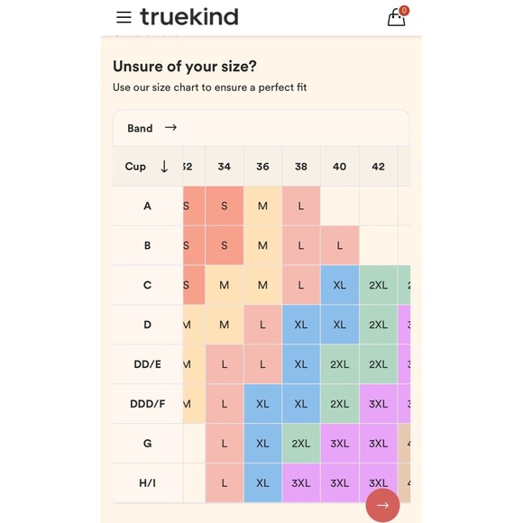 Truekind Everyday Comfort Straps Wireless Tan Convertible Bra Sz Large New - Picture 7 of 7